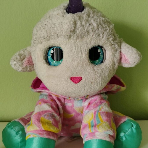 Furreal Plush Lamb Like New with Sounds and Light-Up Horn