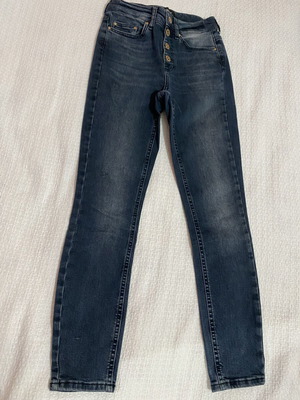 Only jeans size XS 30 used, blue, elastic fabric