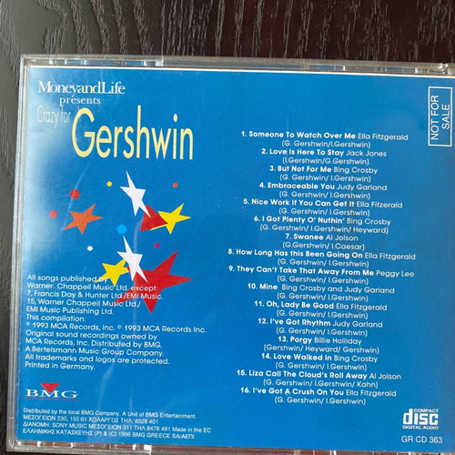 Cd Crazy for Gershwin