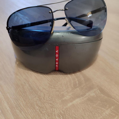 Prada Sport Sunglasses men's new with blue gradient lenses