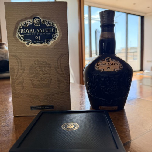 Royal Salute 21 Years The Sapphire Flagon 700ml whisky bottle