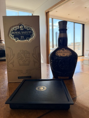 Royal Salute 21 Years The Sapphire Flagon 700ml whisky bottle