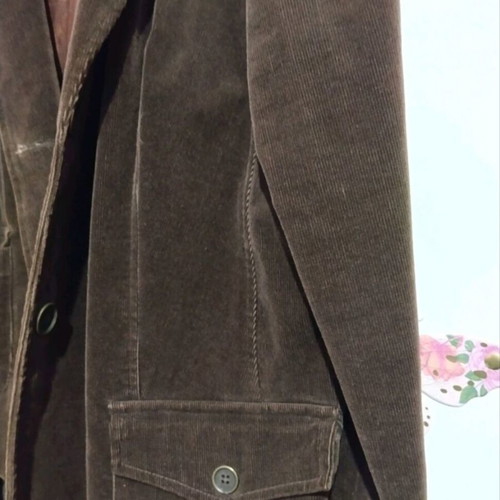Women's corduroy jacket dark brown Dina used, size 5