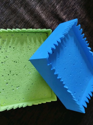 Boxes with foam used for lollipops at kids party