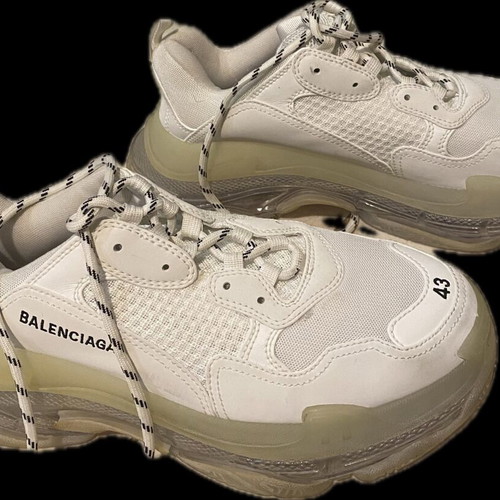 Balenciaga sneakers like new, white and beige, size 43