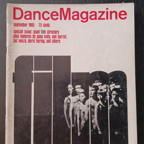 Dance Magazine September 1965 used, good condition