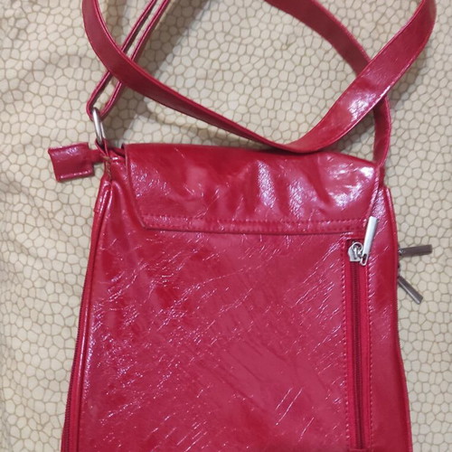 Crossbody bags, pack of 2, beige and red