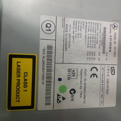 Radio CD Bluetooth Mercedes W211 2008-11 used