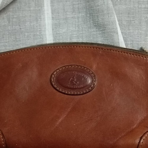 Leather mini purse Aldo used, brown