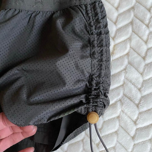 Adidas women's sports shorts used, size M, olive color