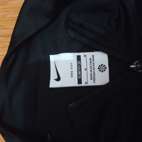Nike sportswear set, jacket and pants, black and gold, size M