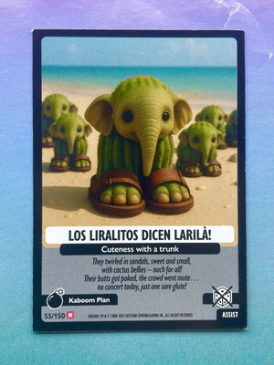 Los Liralitos Dicen Larilá #55 Italian Brainrot Psychedelic Universe card new