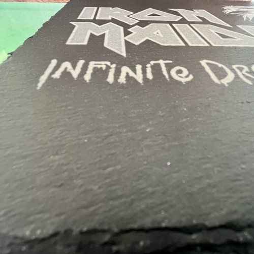 Iron Maiden stone engraving waterproof 32x24 cm
