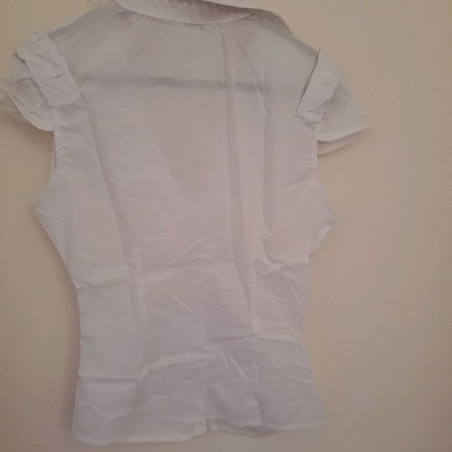 White shirt with red bows new, size S