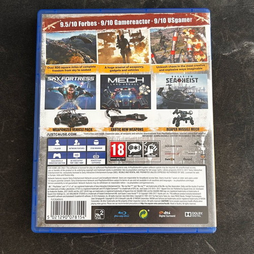 Just Cause 3 PS4 Game Gold Edition like new