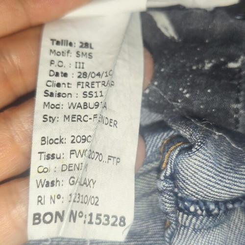 Firetrap Merc-Fender denim jeans like new, size W28 L34, 2011