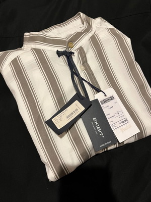 Exibit Мъжка Риза Нова, Размер M, Бяло Бежово