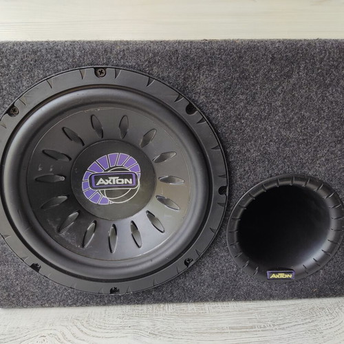 AXTON CAB250 10" Car Subwoofer Box, 100W RMS, Swiss Engineering