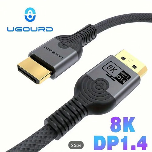 8K DP1.4 Cable for PC and Tablet, new, 1.5m length