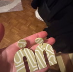 Earrings beige like new