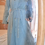 Denim coat women's like new, size S