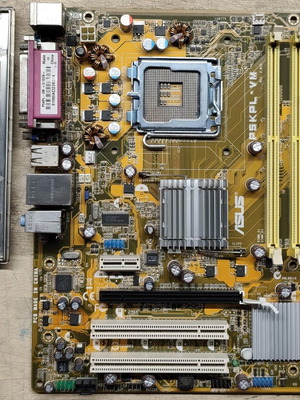 Asus P5KPL-VM motherboard used, socket 775, Intel G31 chipset