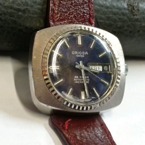 Oriosa vintage watch used, 25 rubies, incabloc