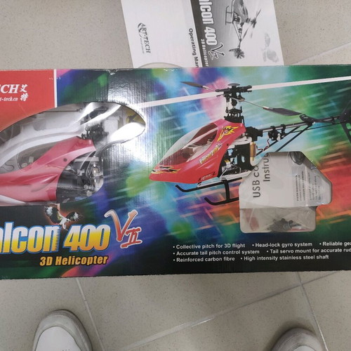 Falcon 400 3D helicopter new, electric without flight