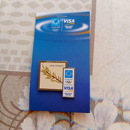 Olympic Pin Visa Athens 2004 like new