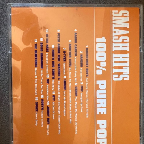 Smash Hits 100% Pop Compilation CD used, excellent condition