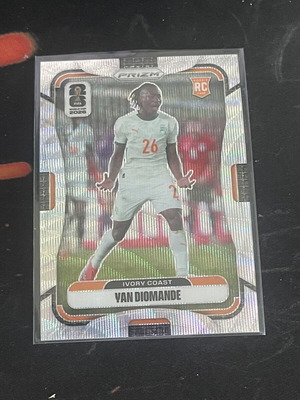 Yan Diomande RC Silver Wave Panini Prizm World Cup Card like new