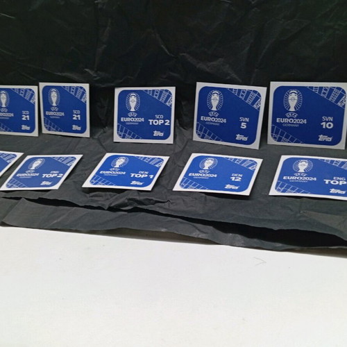 Topps Euro 2024 football stickers used