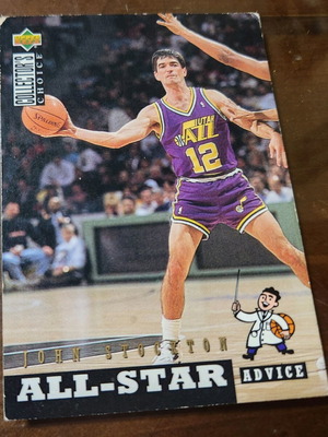1994-95 Upper Deck Collector's Choice International Spanish John Stockton Card used