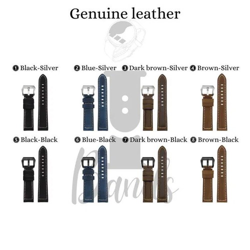 Leather watch straps 22mm new, classic and elegant design