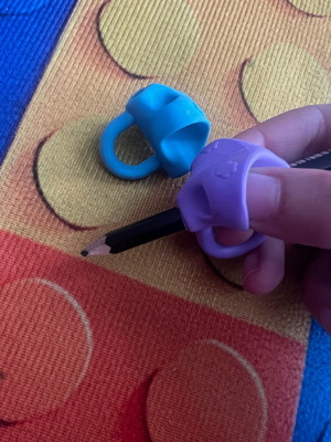 Set of 2 silicone writing posture correction grips like new