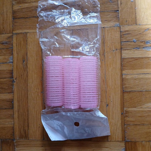 Hair rollers new, pack of 3, pink