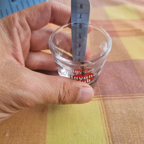 Havana Club collectible shot glass used, 90s-2000s