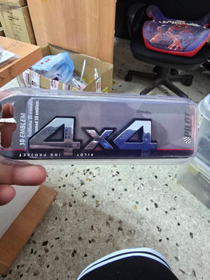 3D Chrome 4x4 Emblem Sticker Waterproof