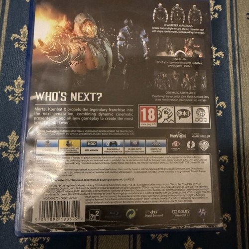 Mortal Kombat X PS4 used, complete
