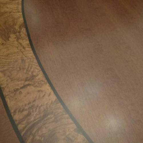Classic dining set with 6 chairs, like new, olive wood