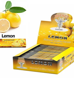 Hornet King Size rolling paper lemon flavor new