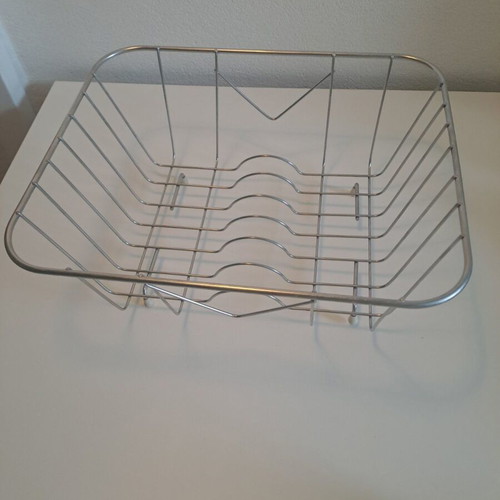 Sanitec Stainless Steel Sink Drainer Silver 28x33cm