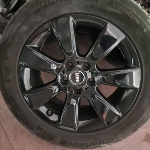 Mini 17" genuine black rims with Hankook Ventus tires like new