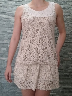 Molly Bracken mini dress like new, beige, size M