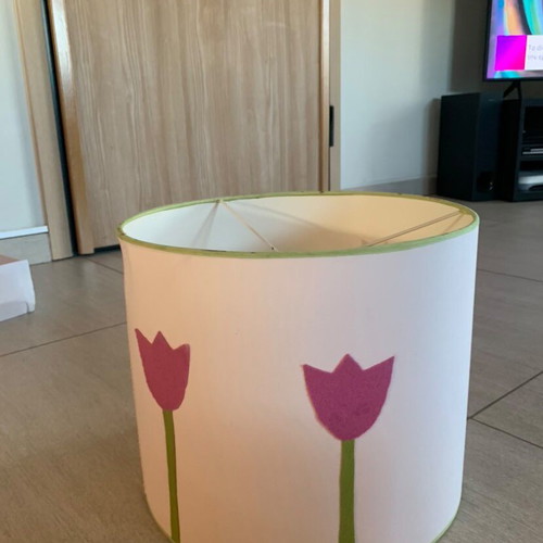 Lamp with flowers like new