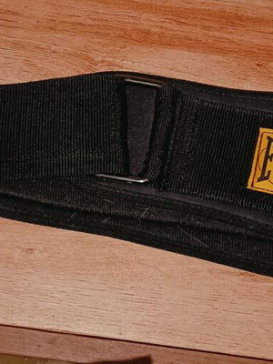 Ζώνη άρσης βαρών Everlast μεταχειρισμένη, ρετρό υφασμάτινη small 76-88cm