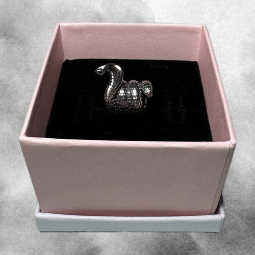 Pandora Snake Ring Sterling Silver new, gray multicolor