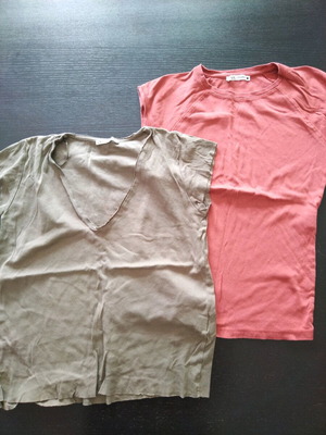 Zara tshirt like new, pack of 2 size M