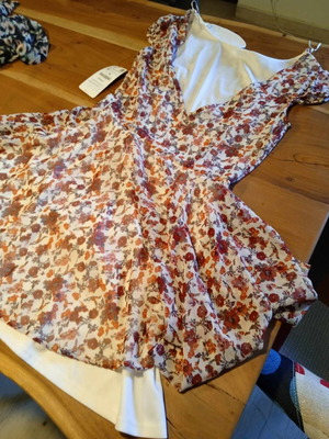 ZARA Trafaluc Φόρεμα Αφόρετο με το καρτελάκι κόκκινο μέγεθος M