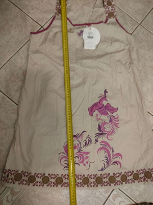 Rosalita Mc Gee dress new, cotton, boho style, beige multicolor